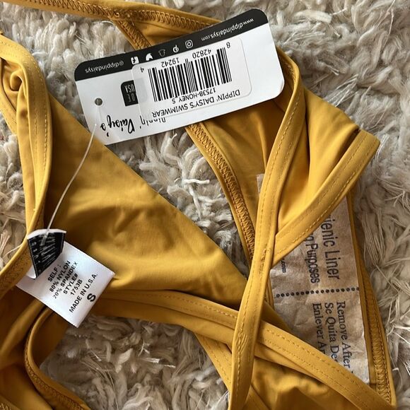Nwt Dippin Daisy’s honey yellow bikini bottom - Picture 3 of 4